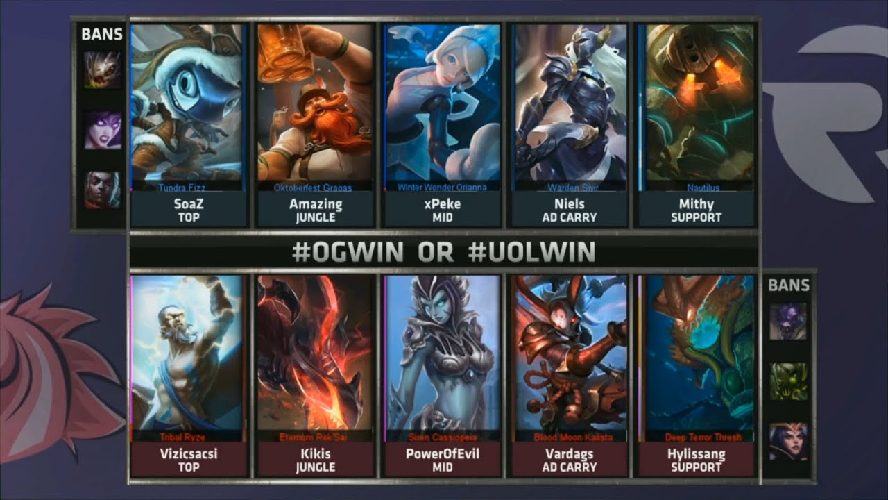 OG vs UOL Game 1 Highlights - ORIGEN vs UNICORNS OF LOVE - Week 3 EU LCS SUMMER 2015