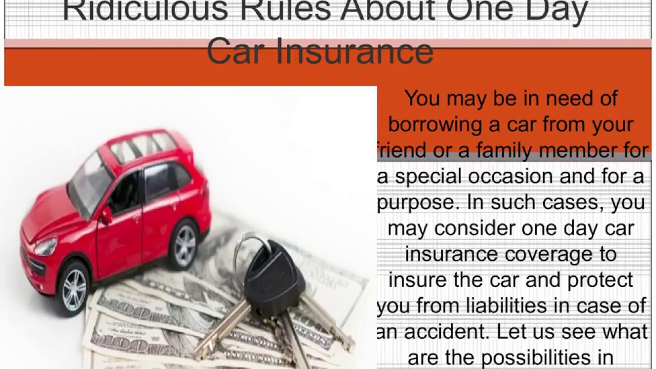 compare 1 day car insurance