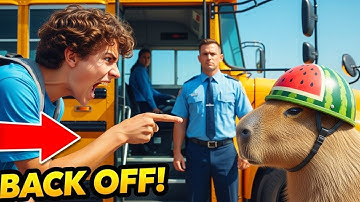 Capybara Saved the Students on the Bus—But Still Misunderstood by Everyone - In 4k #capybara #funny