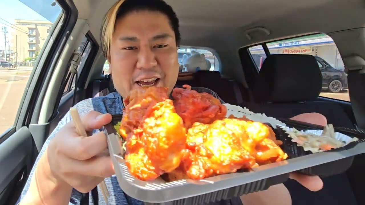 【車内飯】毎日亭 からあげ弁当