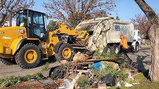 City of Fresno Autocar McNeilus Rear Loader on Bulky Waste!