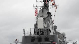 イージス艦みょうこう後部CIWS作動