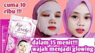Masker Fair and lovely | Masker Serum Vita Glow |Review By Ayu Molek