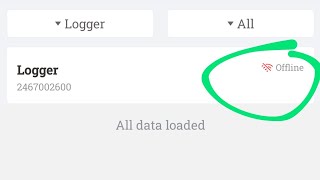 Data Logger showing Offline in Grid-Tie Inverter online monitoring screenshot 5