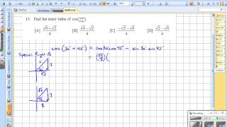 5.4 Exact Value Cosine