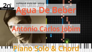 🎹Solo &amp; Chord, Agua De Beber, Antonio Carlos Jobim, Synthesia Piano
