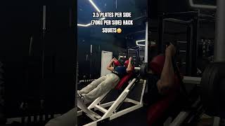 HEAVY HACK SQUATS #gym #fitness #motivation #legday #hacksquat #fyp