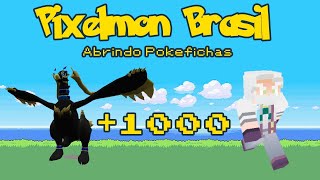ABRI MAIS DE 1000 POKÉ FICHAS NO NOVO GACHA DO PIXELMON BRASIL! 😱 SURPRESA ÉPICA NO FINAL 🎁
