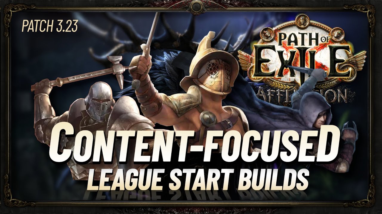 PoE 3.23 Best League Starter Builds for Specific Content YouTube