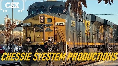 [CSXT]5398 ES40DC & 908 ES44AH Leads Q409-07 SB As He pounds The joint In Fay NC A/Nice Doppler E!