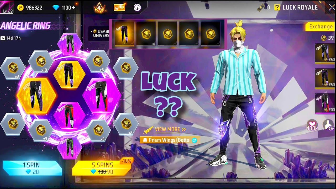 I Spin New Angelic Ring - Angelic Pant Event in Free Fire 💖