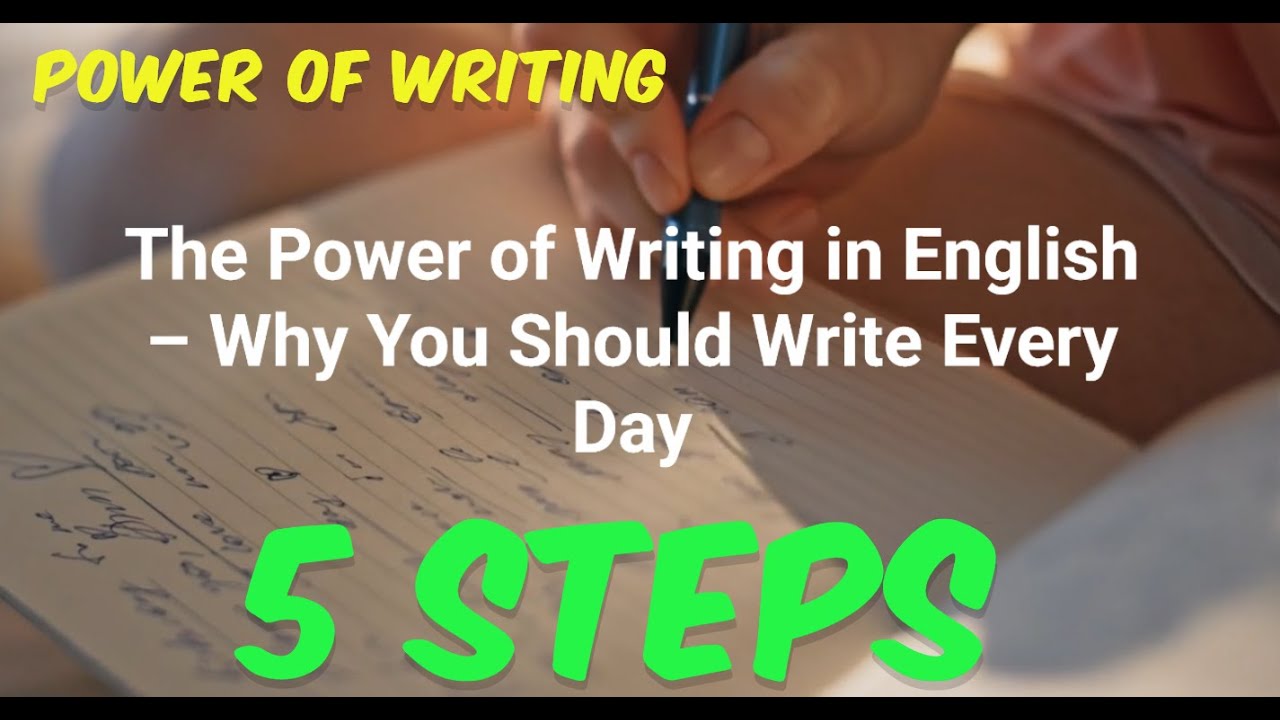 The Power of Writing in English – Why You Should Write Every Day - YouTube