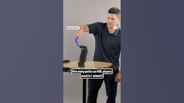 How many pucks can these NHL players stack? 🤣