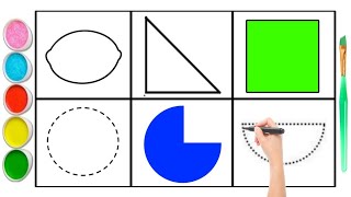 2D Shapes drawing for kids Learn2D Shapes colors for to... | Doovi