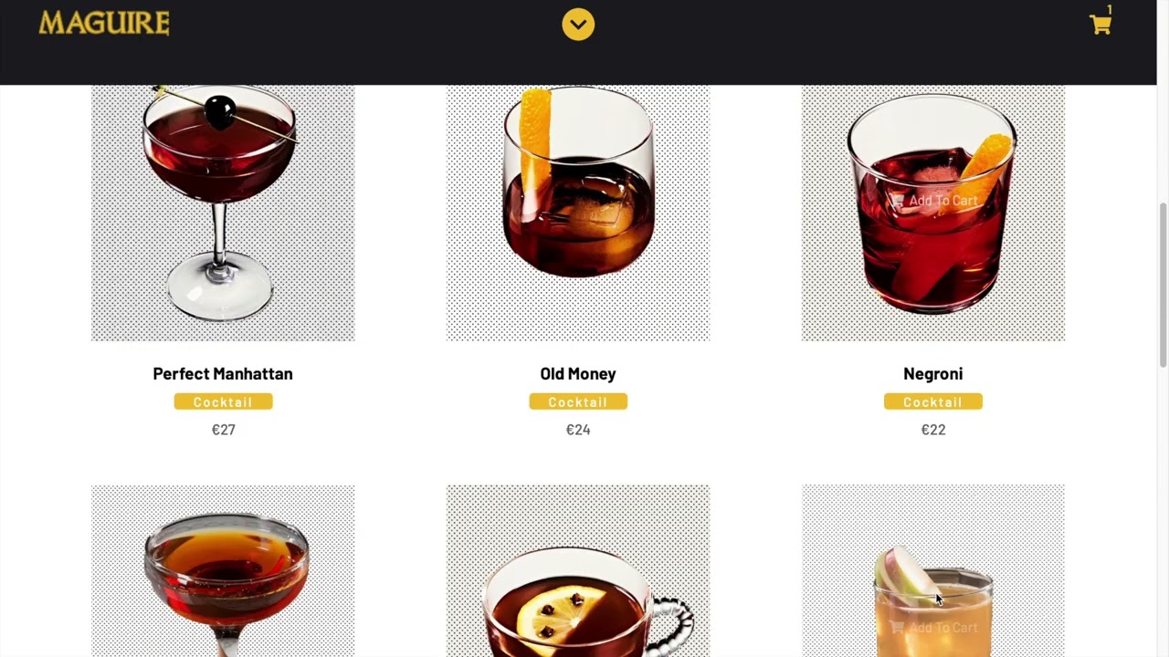 Maguire Whiskey website tour