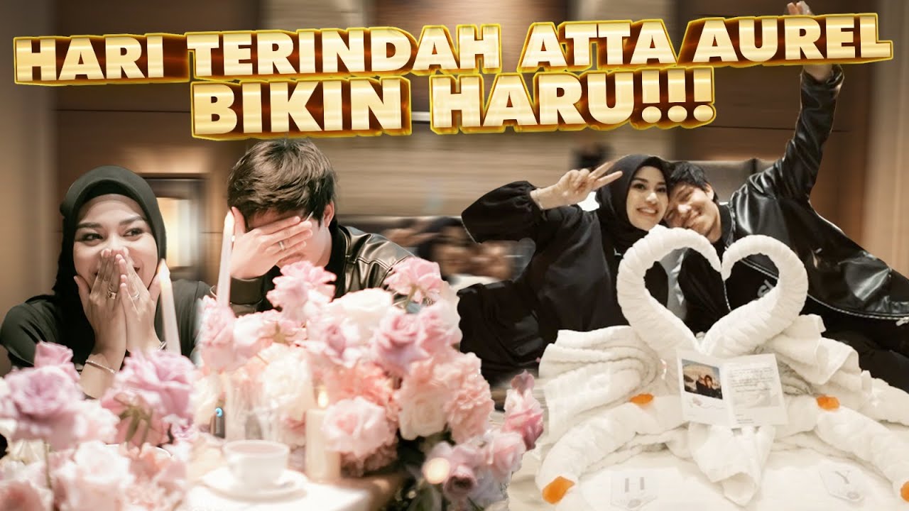 AUREL NANGIS HARU!! ATTA KASIH KEJUTAN DI MALAM ANNIVERSARRY!! BISMILLAH ANAK KE - 2