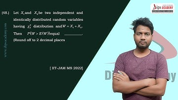IIT-JAM MS 2022 Q. 48 Solution | Chi-Square Distribution & Mean | Question Discussion | Dips Academy