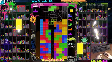 Tetris 99 Win with Splatoon Theme - 303 Total Lines