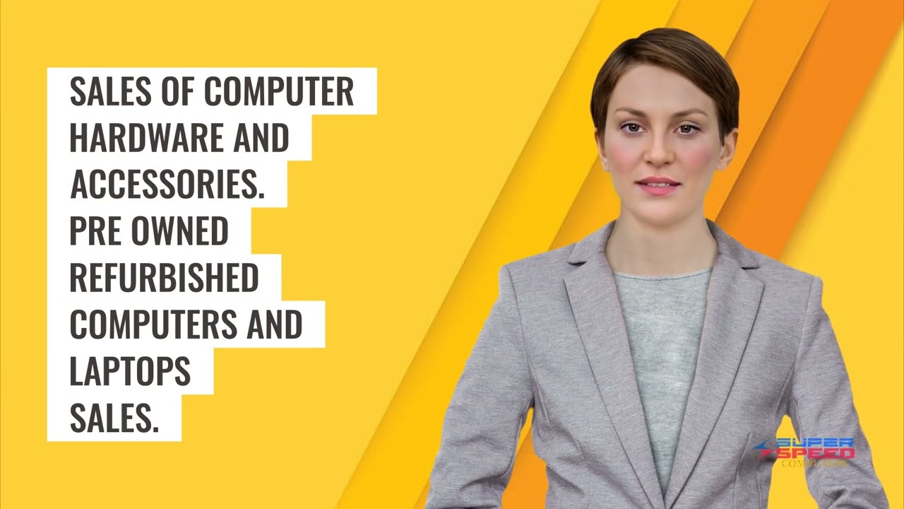 Human Ai Avatar - Super Speed Computers (Yellow Background)