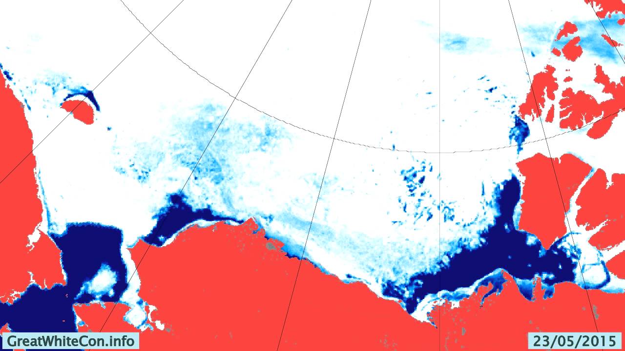 arctic ocean Beaufort Sea Ice Movement in the Spring & Summer of 2015