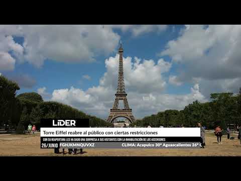 Torre Eiffel reabre al público con ciertas restricciones