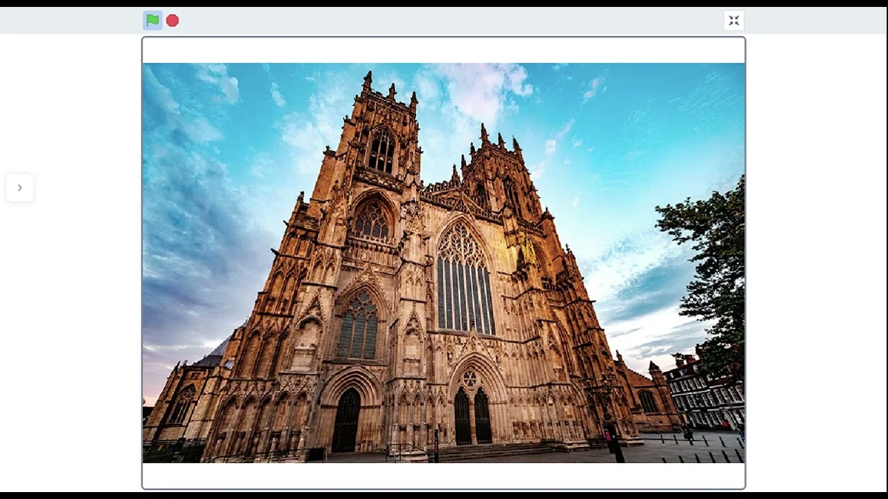 York Minster Strikes 12 o'clock on Scratch