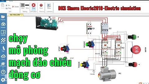 #electricsimulation,chạy mô phỏng mạch đảo chiều động cơ,#điệntổnghợp