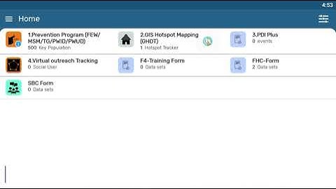 Sync data Smartphone - DHIS2