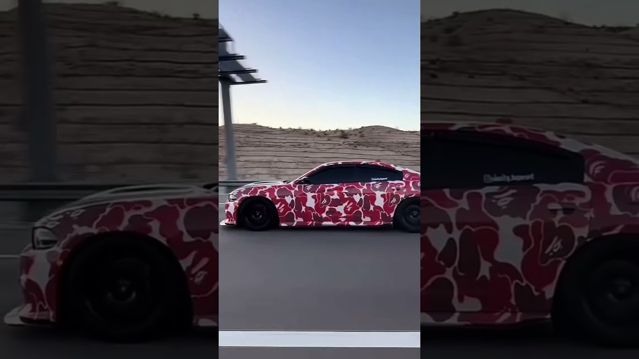 "Warrior on Wheels: Red Army Fatigue Wrap on My Hellcat Charger!"🔥🔥🔥😱