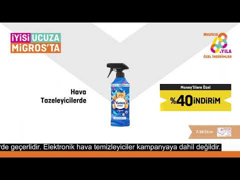 İyisi Ucuza Migros'ta! 7-10 Ekim Tarihlerinde Hava Temizleyicilerinde Moneylilere Özel %40 İndirim - İyisi Ucuza Migros'ta! 7-10 Ekim Tarihlerinde Hava Temizleyicilerinde Moneylilere Özel %40 İndirim