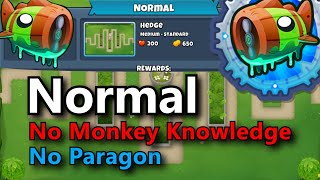 BTD6 Bloonarius Normal Tutorial || No Monkey Knowledge || Hedge