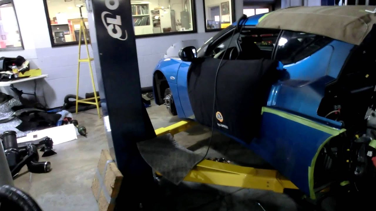 Lotus Evora S stripped down clutch replacement 1080p YouTube