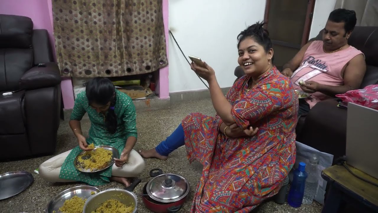 Semma Virundhu mutton biriyani chicken sukkanu super sapadu l mama with babyma