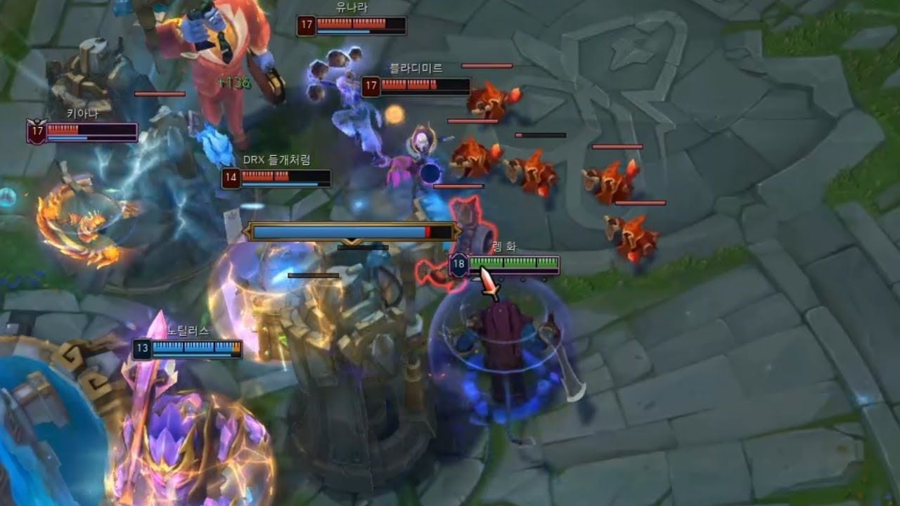 그마챌 구간에서 렝가로 2:5 넥서스 지키기