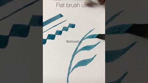 Flat brush strokes