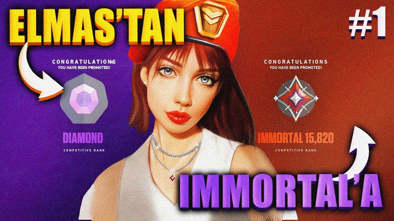 ELMAS HESABI IMMORTALA KASIYORUZ! 🥳 #1 | VALORANT DERECELİ