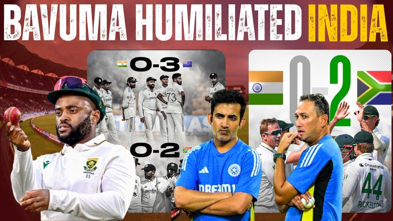 India Hit All-Time Low In Test Cricket: Biggest Ever' 408-Run Defeat, 0-2 Sweep !