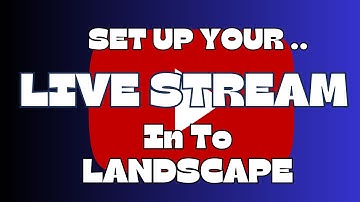 HOW TO SET UP LIVE STREAM IN YOUTUBE TO LANDSCAPE #livestreaming #viralvideo #everyone