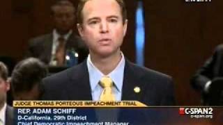 Porteous Impeachment - Rep. Schiff Opening Statement - Part 2.wmv