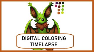 Deviant Art Coloring Contest 05 Timelapse| Art Process | Speed-paint