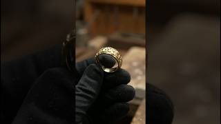 pure gold ring make by hand