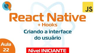 Aula 22.2 - Criando uma interface (UI) usando react-native-paper - Curso React Native + Hooks screenshot 4
