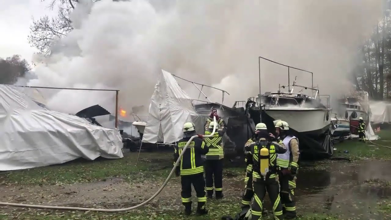 20 Boote brannten in Birkenwerder