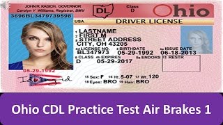 Ohio CDL Practice Test Air Brakes 1