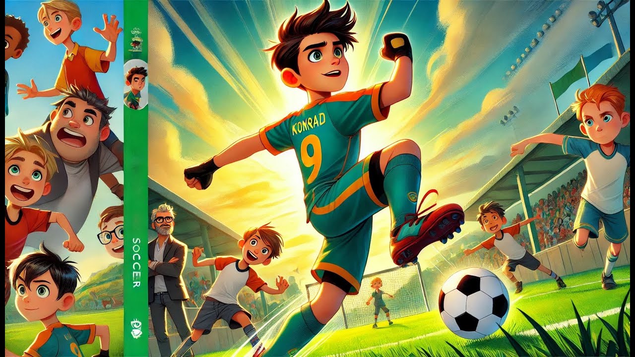 Konrad og Den Vilde Fodboldkamp I Godnathistorie for Børn | Sjov og Spændende Fortælling for Børn