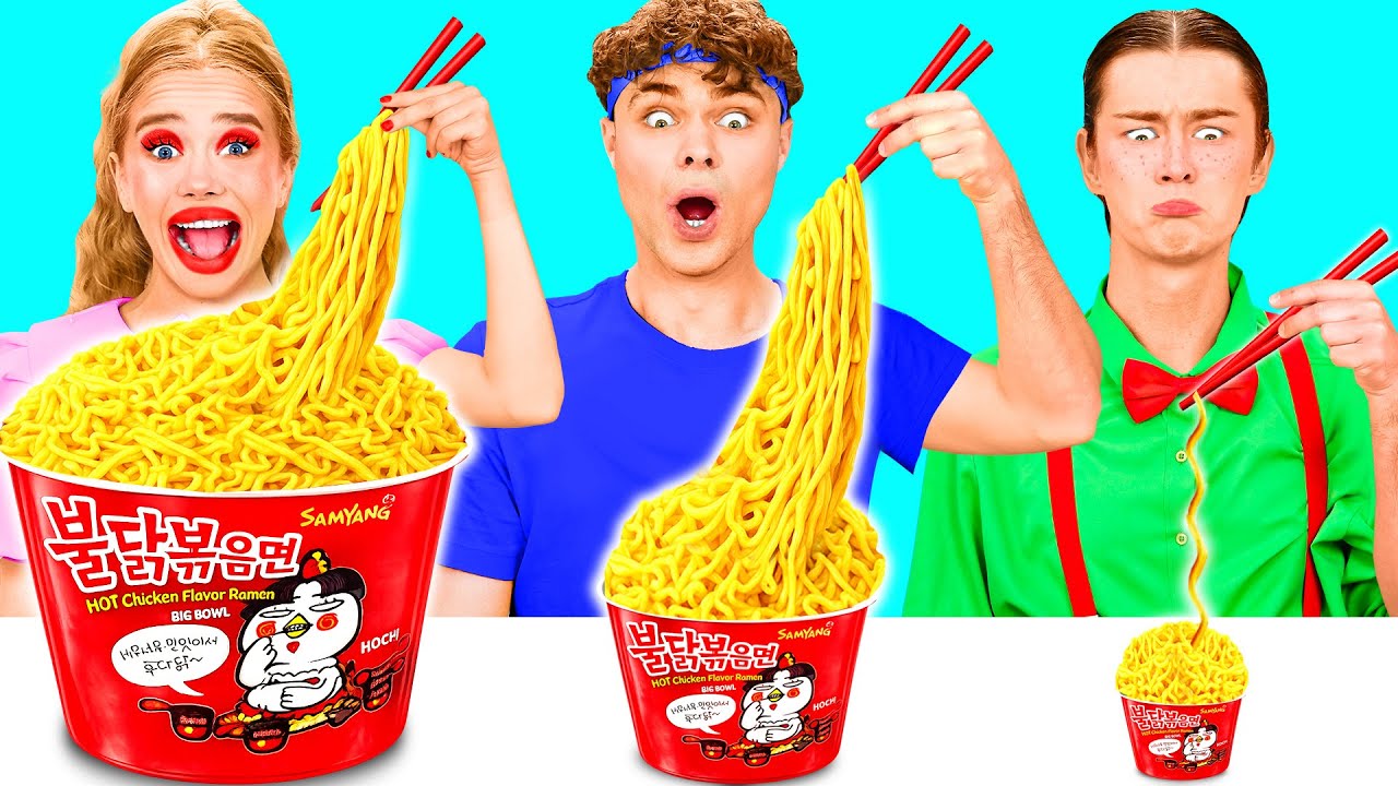 Большая, Средняя или Маленькая Тарелка Челлендж | Безумные Ситуации на Кухне от BaRaDa Challenge