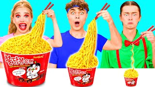 Big, Medium and Small Plate Challenge | Crazy Kitchen Situations by BaRaDa Challenge