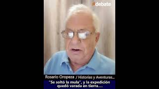 “Se soltó la mula”, y la expedición quedó varada en tierra….