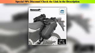 New Arrival Rhinowalk Motorcycle Side Bag 2Pcs Waterproof 9L+9L Motorcross Saddlebag Motor Back Sea