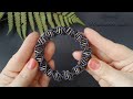Жгут из стекляруса и бисера иглой Спиральный Beaded Bracelet with bugle beads Tutorial Beading #diy